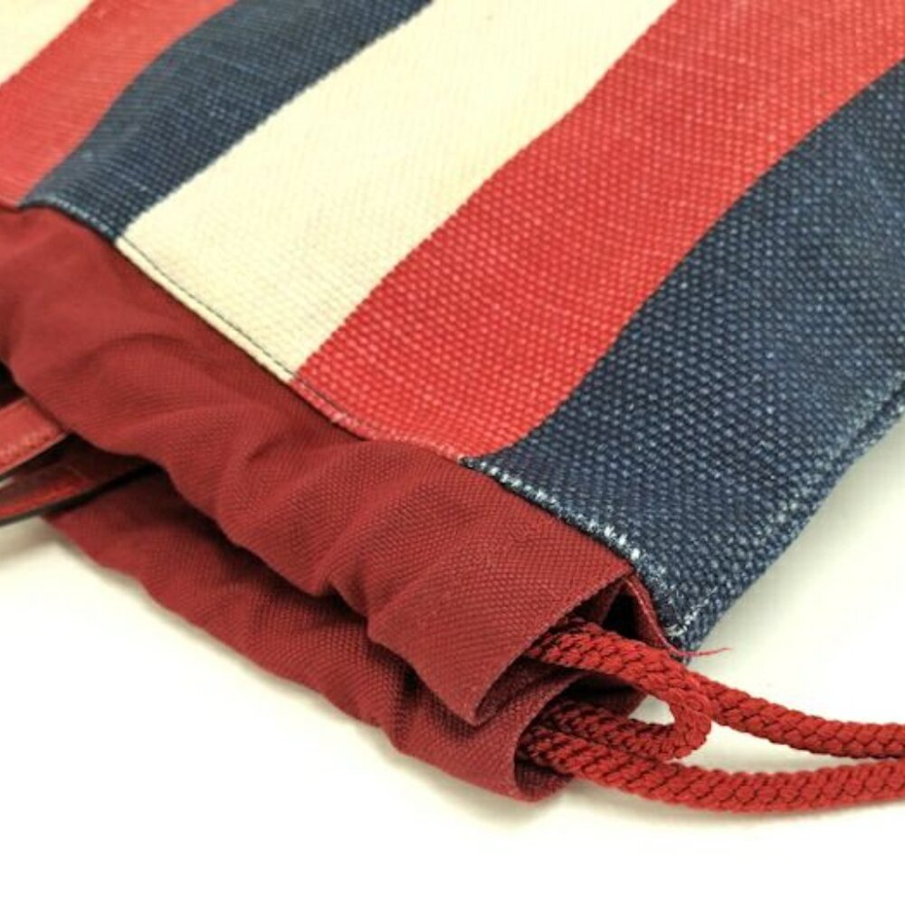 Gucci Backpack Draw String Logo Canvas Tricolor - image 5